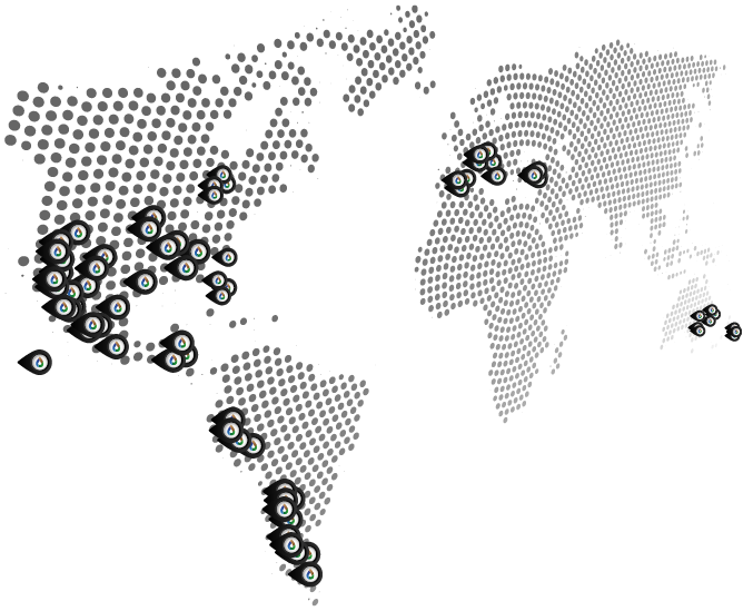 WiseConn presente en más de 30 países — Nodos instalados en América, Europa y Asia